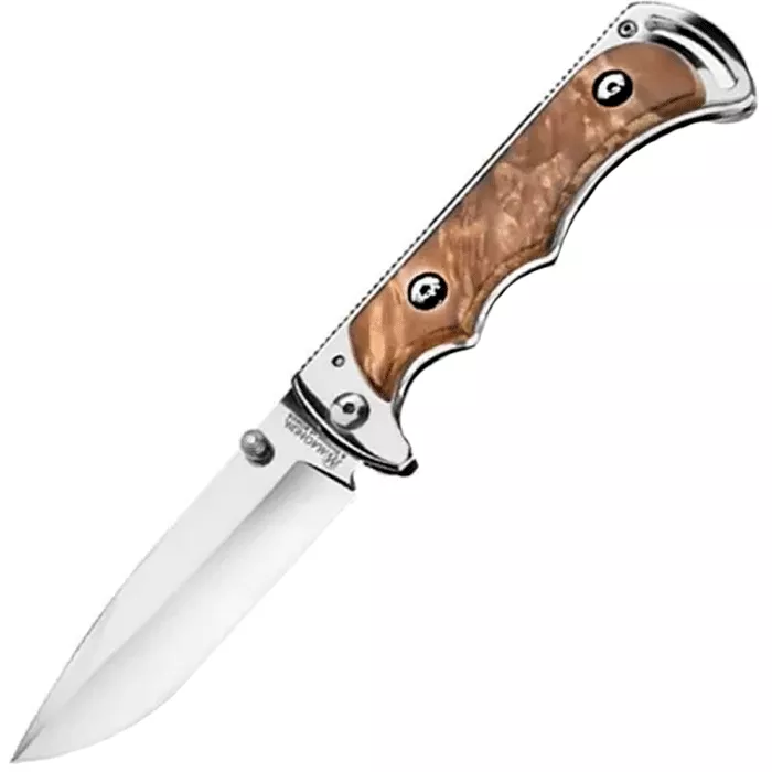 Ніж складний Boker Magnum Prestige Hunter (довжина: 223мм, лезо: 97мм), дерев'яна накладка (227-1061) Ніж складний Boker Magnum Prestige Hunter (довжина: 223мм, лезо: 97мм), дерев'яна накладка (227-1061)