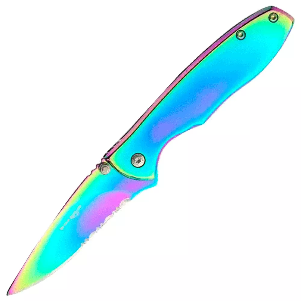 Нож складной Boker Magnum Rainbow II полусеррейтор (длина: 172мм, лезвие: 72мм) (227-1062)