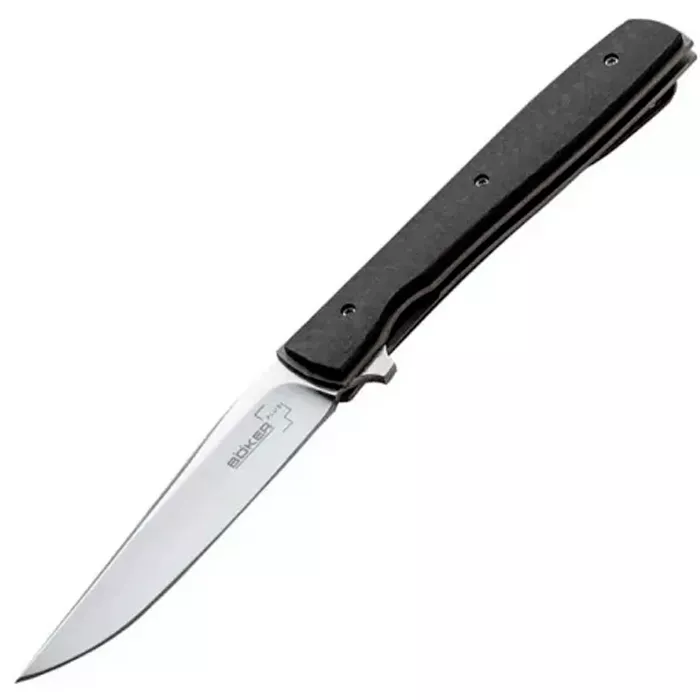Ніж складаний Boker Plus Urban Trapper (довжина: 196мм, лезо: 86мм), чорний, карбон (227-1147_carbon) Ніж складаний Boker Plus Urban Trapper (довжина: 196мм, лезо: 86мм), чорний, карбон (227-1147_carbon)