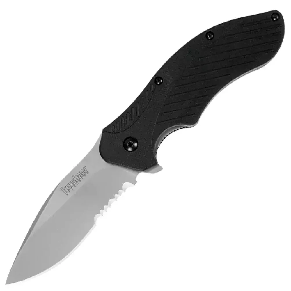 Ніж складний Kershaw Clash полусеррейтор (довжина: 184мм, лезо: 89мм), чорний (174-1020_black-1) Ніж складний Kershaw Clash полусеррейтор (довжина: 184мм, лезо: 89мм), чорний (174-1020_black-1)