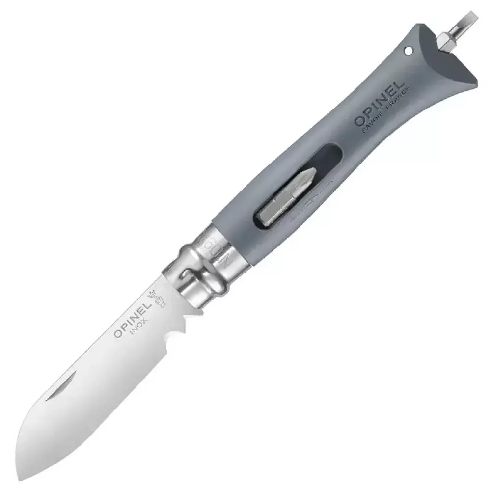 Ніж складний, мультитул Opinel 9 Diy (довжина: 201мм, лезо: 83мм), сірий (232-1044_gray) Ніж складний, мультитул Opinel 9 Diy (довжина: 201мм, лезо: 83мм), сірий (232-1044_gray)
