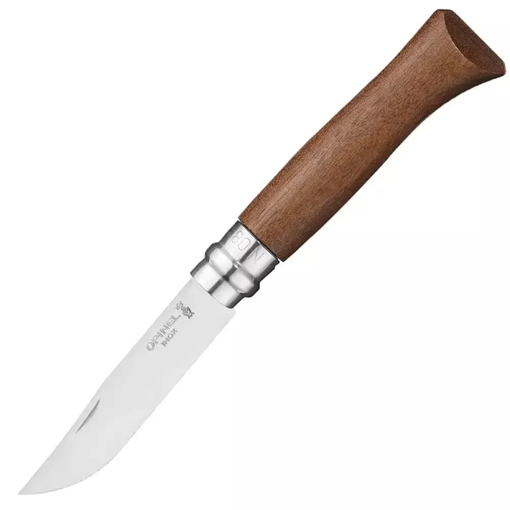 Ніж складний Opinel №8 Inox (довжина: 190мм, лезо: 85мм), горіх (232-1037_walnut) Ніж складний Opinel №8 Inox (довжина: 190мм, лезо: 85мм), горіх (232-1037_walnut)