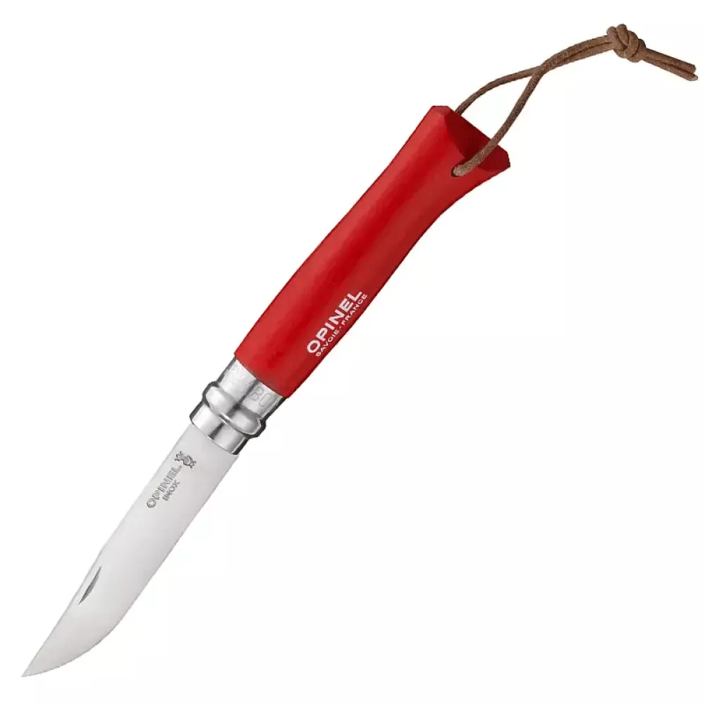 Ніж складний Opinel 8 VRI Trekking (довжина: 195мм, лезо: 85мм), червоний (232-1039_red) Ніж складний Opinel 8 VRI Trekking (довжина: 195мм, лезо: 85мм), червоний (232-1039_red)