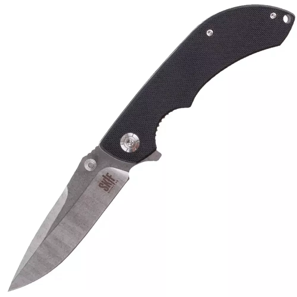 Нож складной Skif Spyke (длина: 205мм, лезвие: 90мм), черный (224-1048_black)