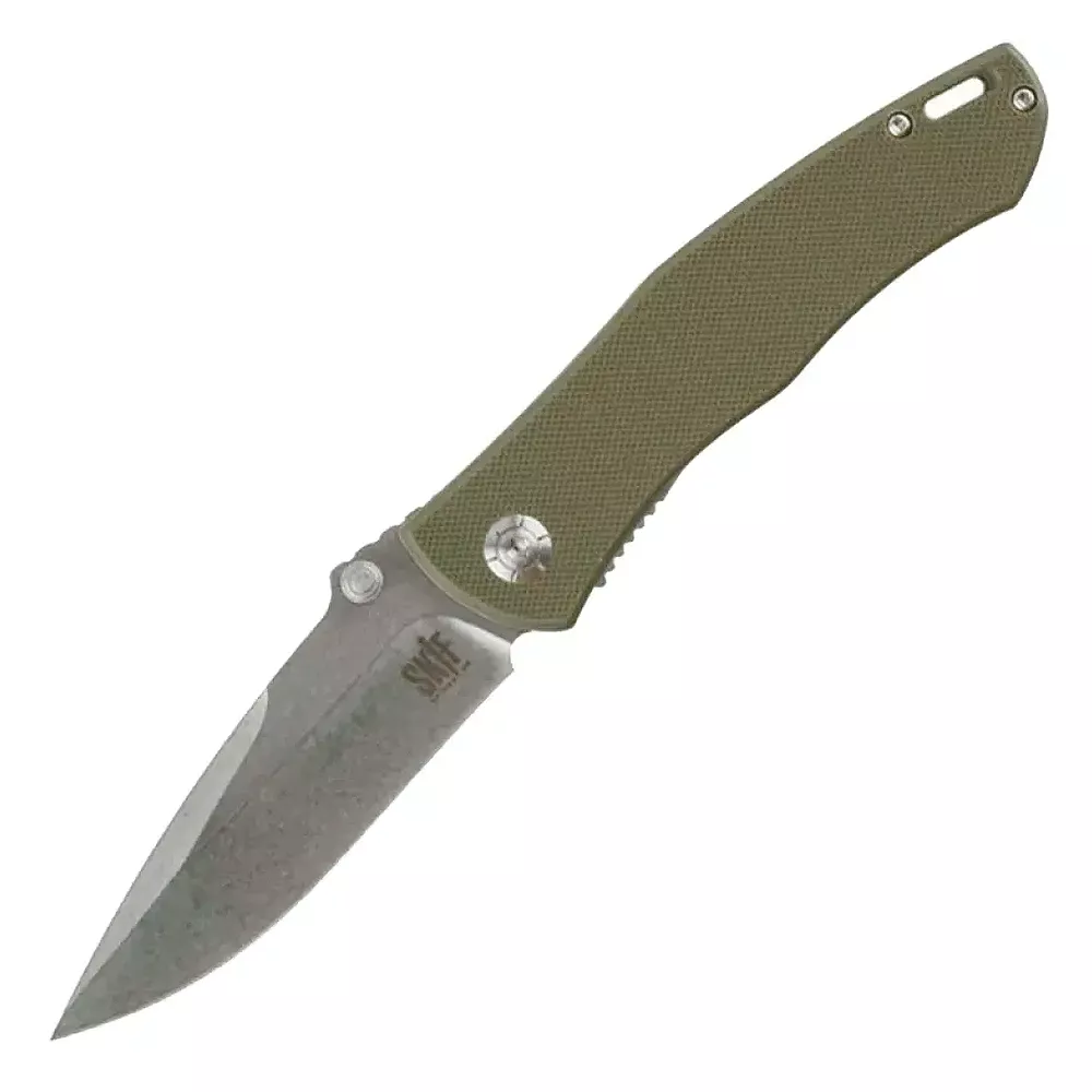 Нож складной Skif Swing (длина: 205мм, лезвие: 90мм), оливковый (224-1052_olive) Нож складной Skif Swing (длина: 205мм, лезвие: 90мм), оливковый (224-1052_olive)