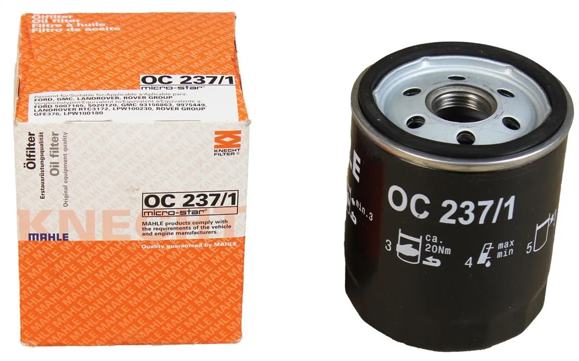 MAHLE OC 237/1 Масляный фильтр
