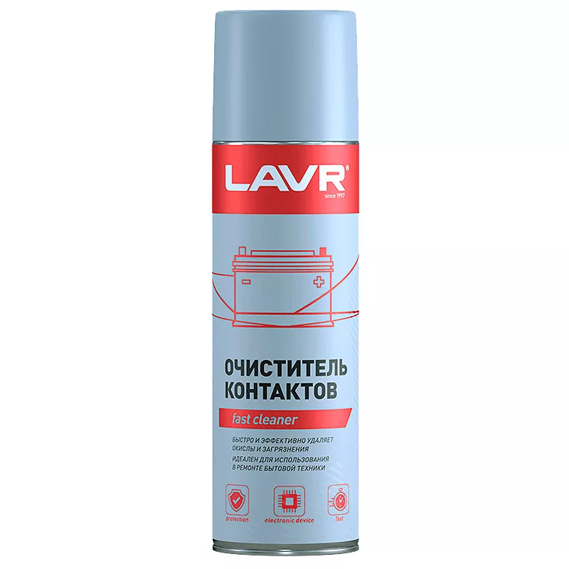 Очиститель электроконтактов LAVR Electrical contact cleaner 335мл (Ln1728) Очиститель электроконтактов LAVR Electrical contact cleaner 335мл (Ln1728)