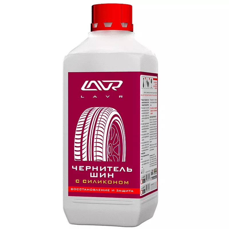 Очищувач шин LAVR Tire shine conditioner with silicone 1л (Ln1476) Очищувач шин LAVR Tire shine conditioner with silicone 1л (Ln1476)