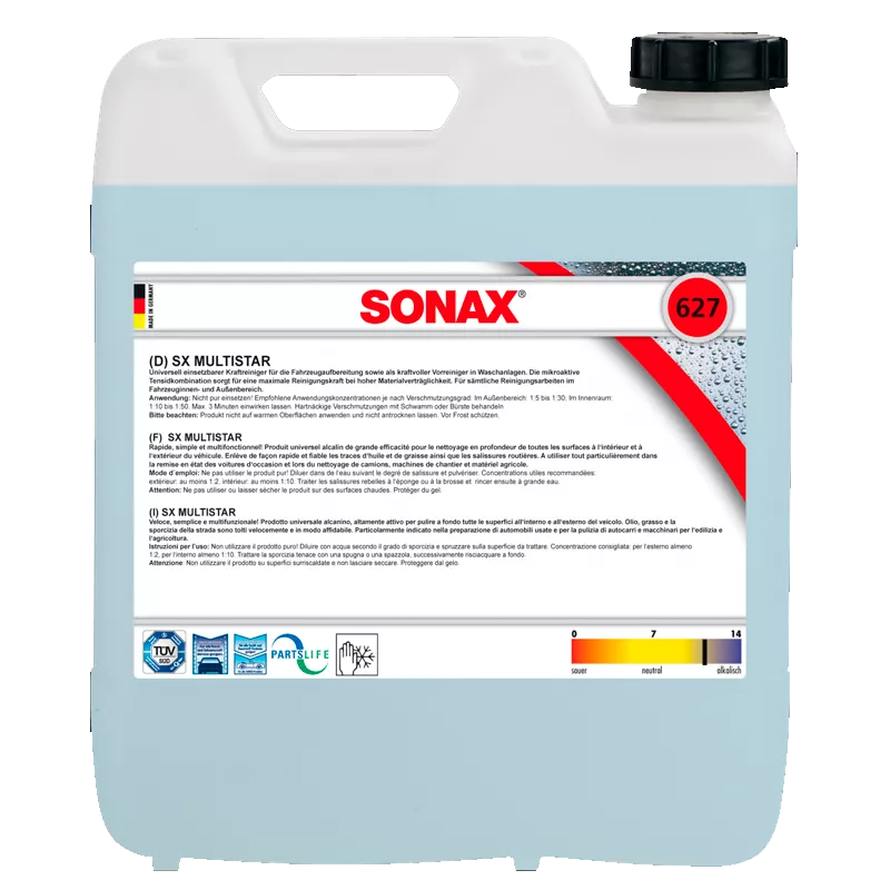 Очиститель универсальный интерьера салона и кузова SONAX MultiStar 10 л (627600) Очиститель универсальный интерьера салона и кузова SONAX MultiStar 10 л (627600)