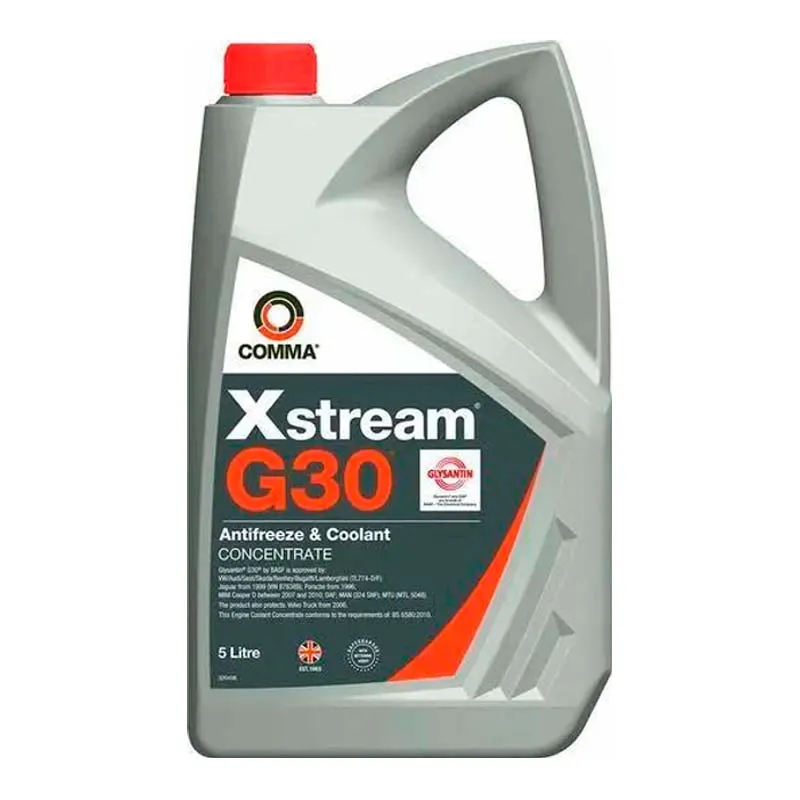 Антифриз COMMA XSTREAM G30 -36°C до +45°C красный 5л
