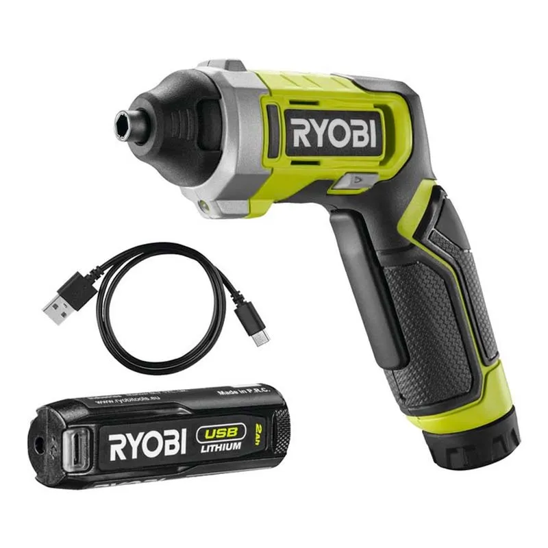 Викрутка акумуляторна Ryobi RSD4-120T 4В USB (5133006210) Викрутка акумуляторна Ryobi RSD4-120T 4В USB (5133006210)