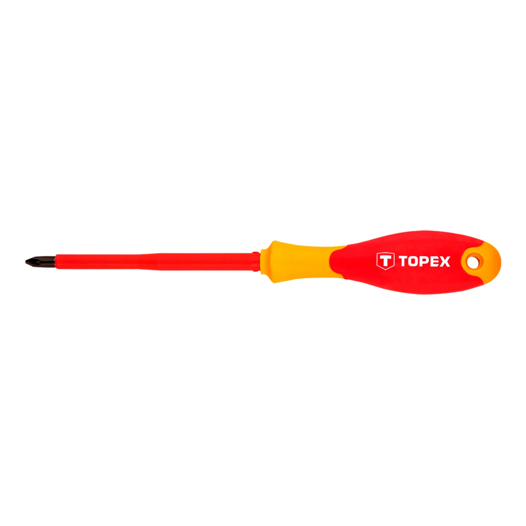 Отвертка крестовая TOPEX 1000В, PZ2 x 100 мм (39D480) Отвертка крестовая TOPEX 1000В, PZ2 x 100 мм (39D480)