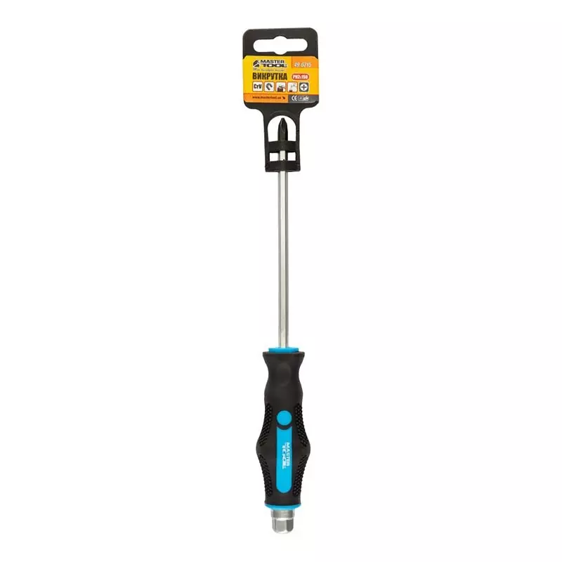 Отвертка ударная Master Tool крестовая магнитная EXTERNAL HEX PH2*150 мм ручка с TPR покрытием (49-6215) Отвертка ударная Master Tool крестовая магнитная EXTERNAL HEX PH2*150 мм ручка с TPR покрытием (49-6215)
