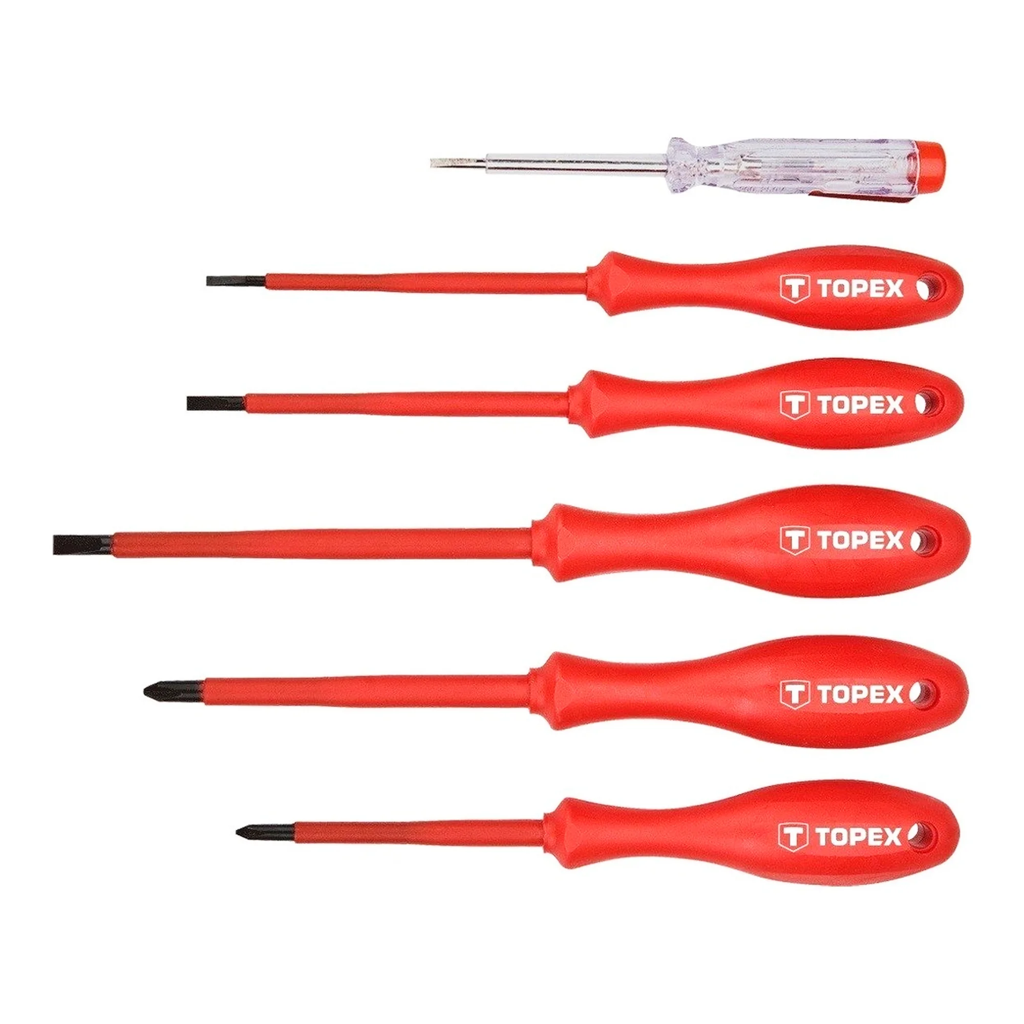 Викрутки TOPEX 1000, набір 6 шт. (39D155) Викрутки TOPEX 1000, набір 6 шт. (39D155)