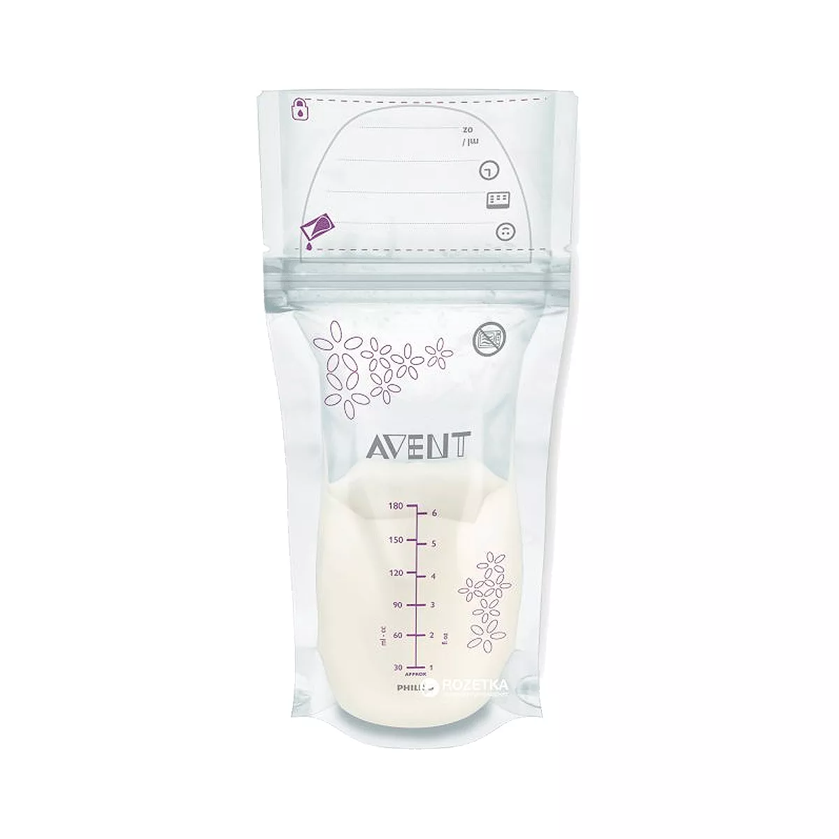Пакети для хранения грудного молока Avent 25x180мл (SCF603/25)