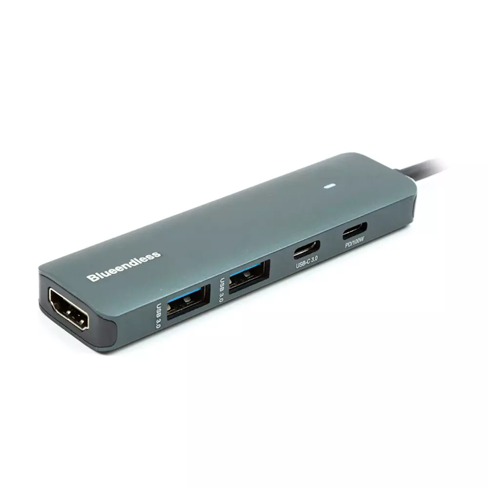 Переходник Blueendless USB Type-C - 2 x USB 3.0, Type-C PD, HDMI (CA913435)