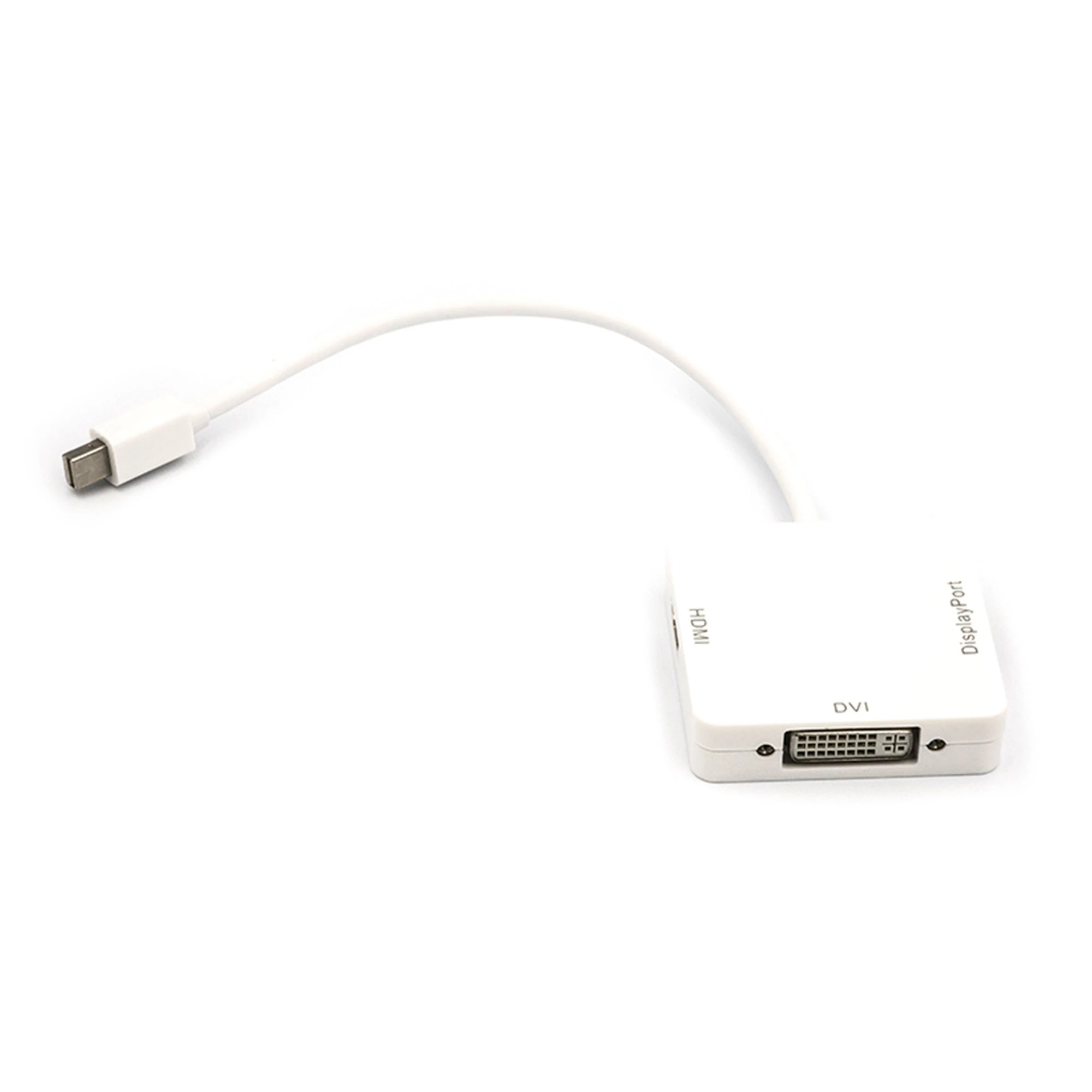 Перехідник PowerPlant mini DisplayPort (Thunderbolt) - DisplayPort, HDMI, DVI 0.2 м (CA911097)