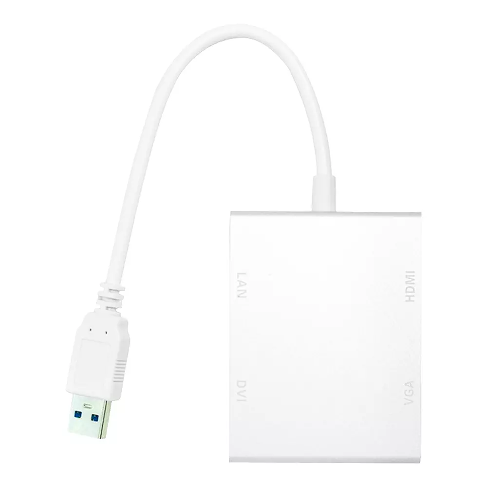 Переходник PowerPlant USB 3.0 - HDMI DVI VGA RJ45 Gigabit Ethernet (CA912087) Переходник PowerPlant USB 3.0 - HDMI DVI VGA RJ45 Gigabit Ethernet (CA912087)