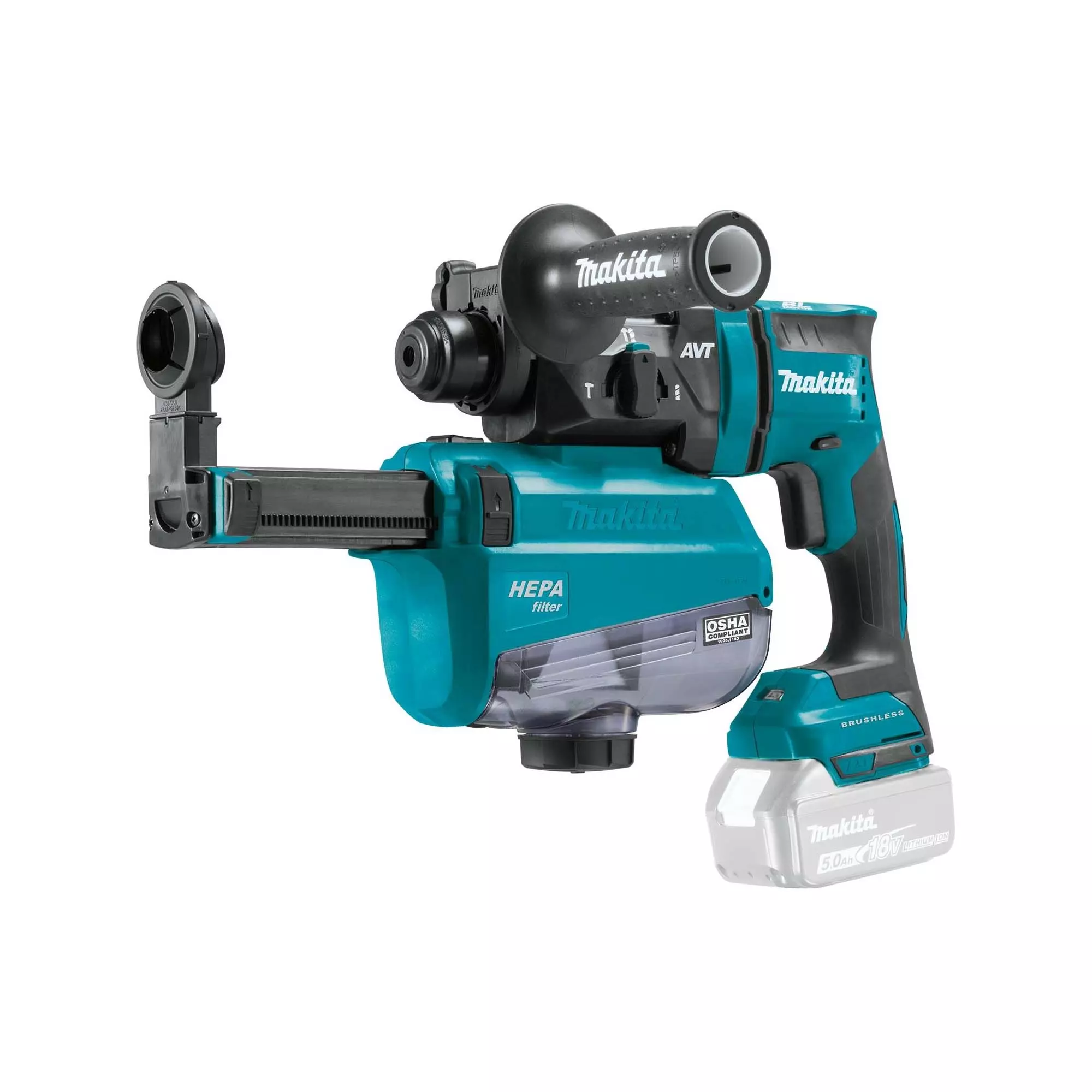 Перфоратор Makita DHR182ZWJ SDS-PLUS LXT, DX05, Makpac (DHR182ZWJ) Перфоратор Makita DHR182ZWJ SDS-PLUS LXT, DX05, Makpac (DHR182ZWJ)