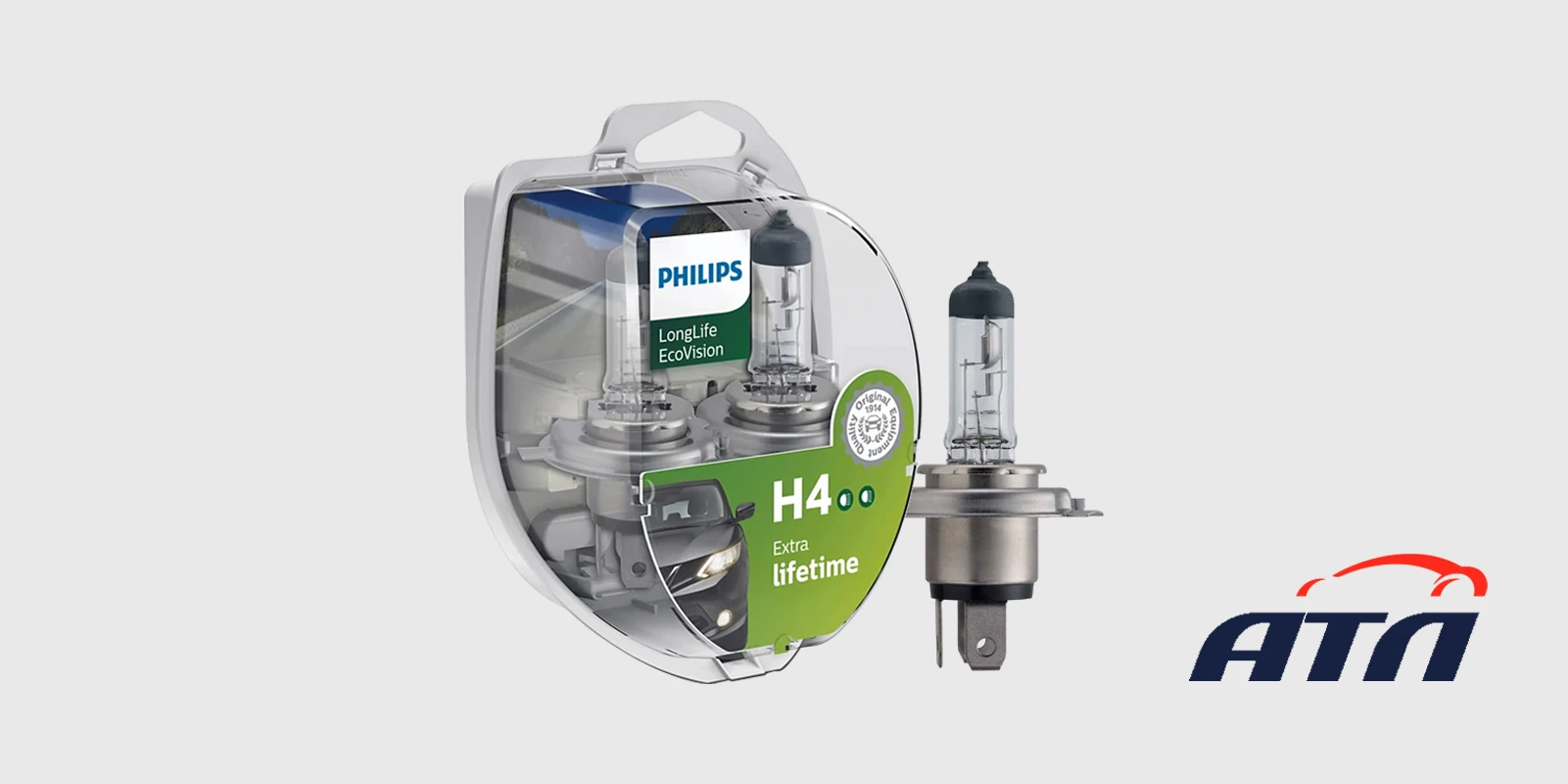 Philips LongLife EcoVision тип Н4: 12342LLECOS2