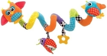 Playgro Игрушка пружинка на коляску Кто на дереве 0м+, (15407)