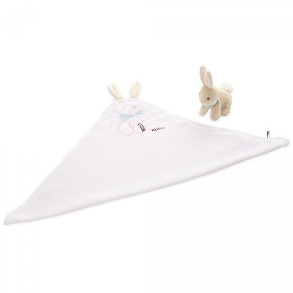 Подарочный набор Kaloo Les Amis Одеялко с игрушкой Кролик (K962996)