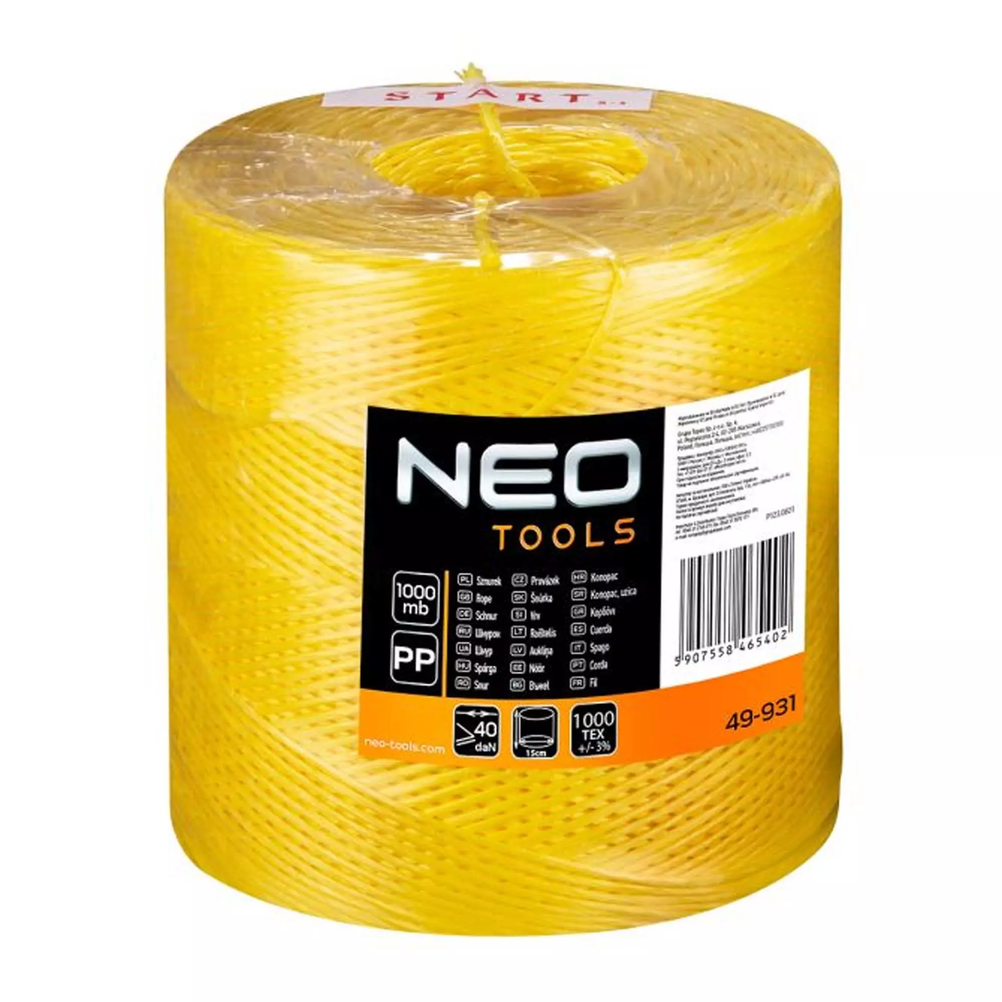 Полипропиленовая струна NEO TOOLS 1000 м (49-931)
