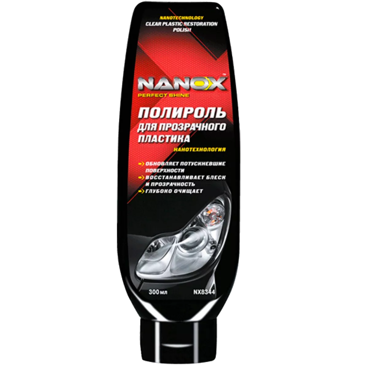 Полироль для прозрачного пластика NANOX 300 мл (NX8344) Полироль для прозрачного пластика NANOX 300 мл (NX8344)