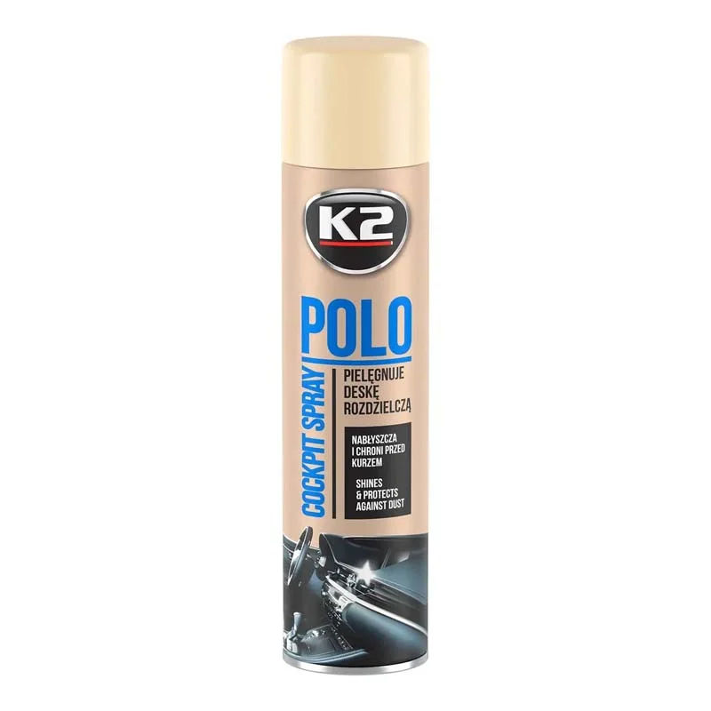 Полироль для торпедо K2 PERFECT POLO COCKPIT SPRAY VANILLA 600мл (K406WA)