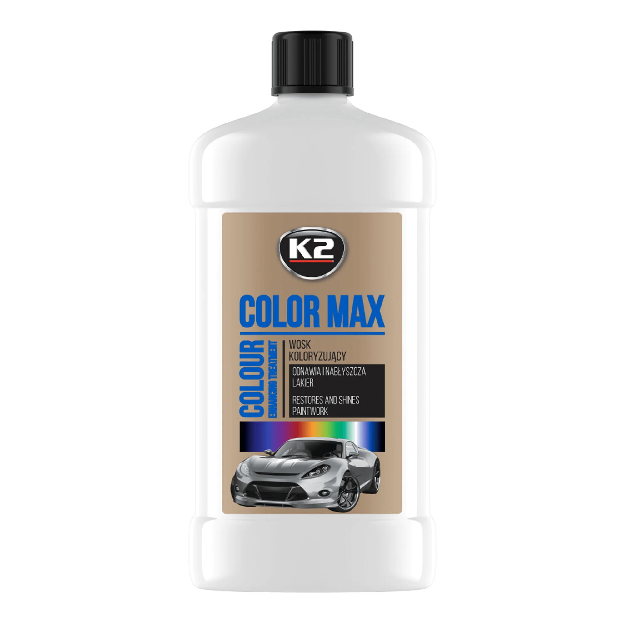 Полироль восковая для кузова K2 PERFECT COLOR MAX WHITE 500мл (K025BI)