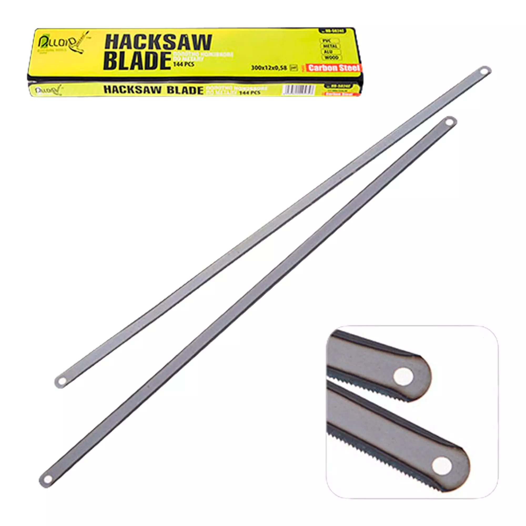 Полотно ножівкове по металу Alloid 300х12х0, 58, 24Т, Р6М5, Carbon Steel (HB-5824C) Полотно ножівкове по металу Alloid 300х12х0, 58, 24Т, Р6М5, Carbon Steel (HB-5824C)