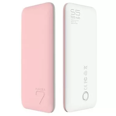 Портативный аккумулятор PURIDEA S5 7000mAh Li-Pol Rubber Pink & White (S5-Pink White) Портативный аккумулятор PURIDEA S5 7000mAh Li-Pol Rubber Pink & White (S5-Pink White)
