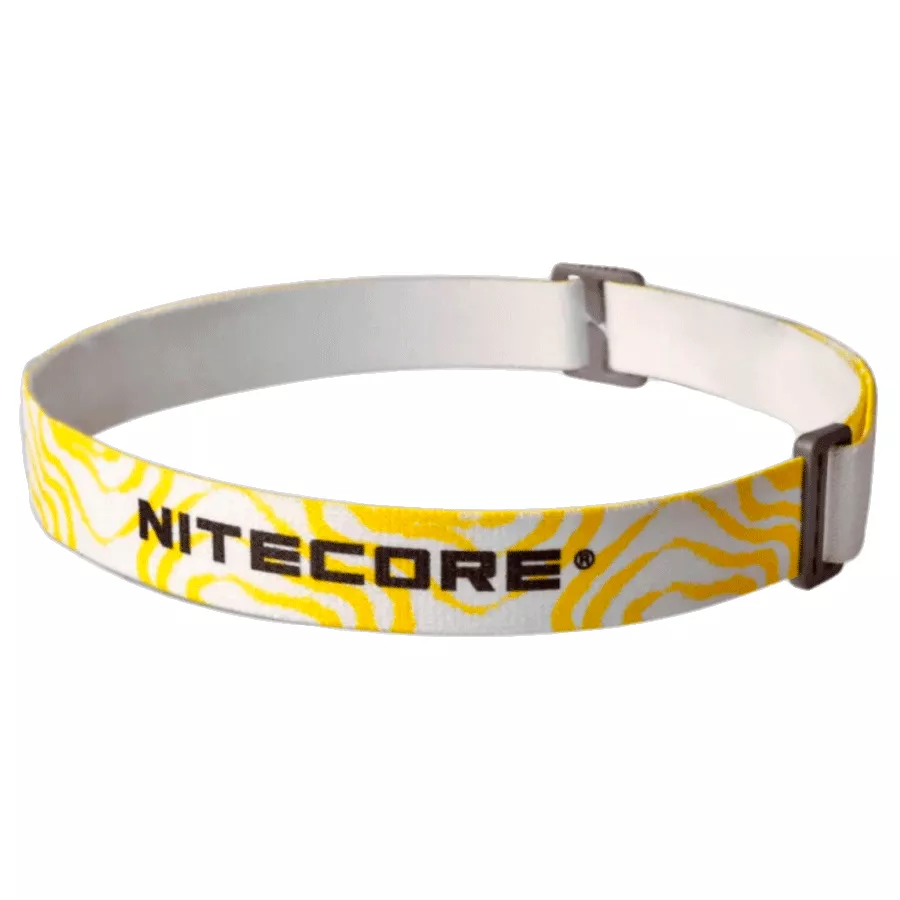 Повязка для крепления фонаря на голову Nitecore (NU серия), бело-желтая (6-1345_white_yell)
