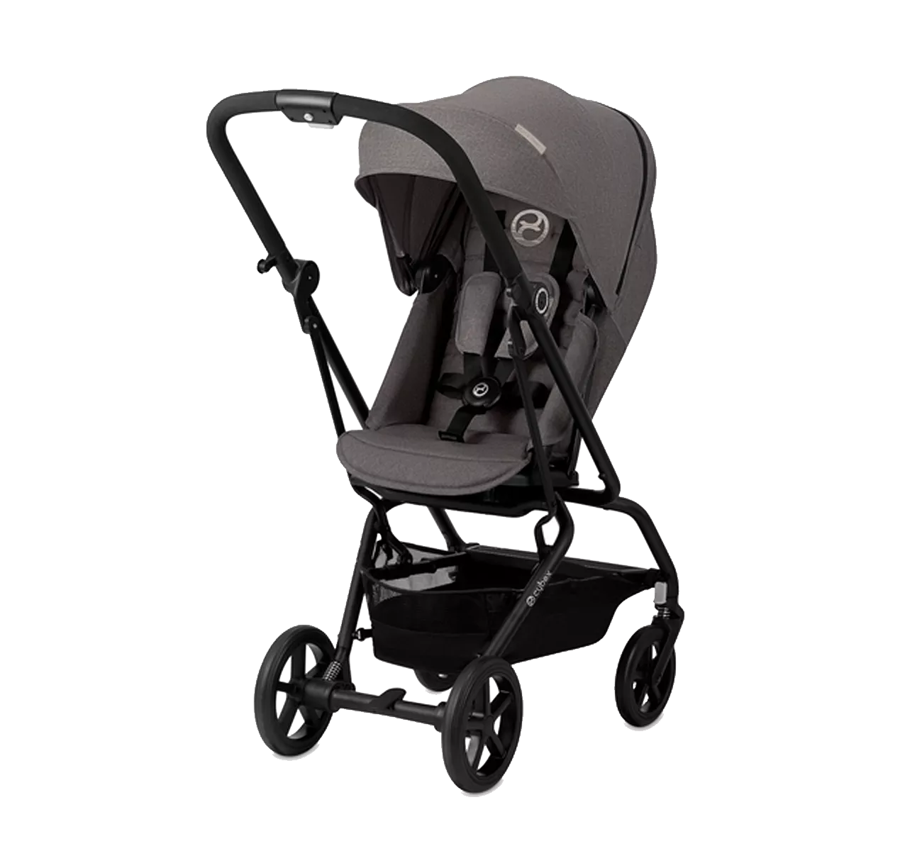 Прогулочная коляска Cybex Eezy S Twist Manhattan Grey mid grey, серый (519003461) Прогулочная коляска Cybex Eezy S Twist Manhattan Grey mid grey, серый (519003461)