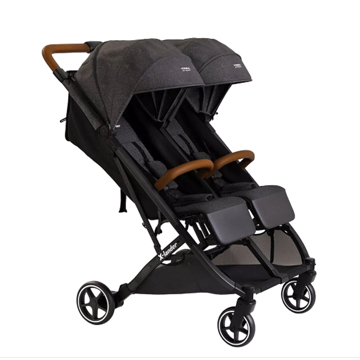 Прогулочная коляска для двойни X-lander X-Double Double Black (73634)