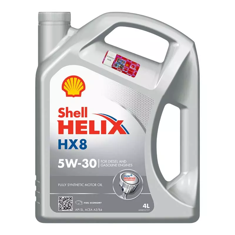 Промонабір Shell Helix HX8 5W-30 4+1 л (ТОВ-У504507) Промонабір Shell Helix HX8 5W-30 4+1 л (ТОВ-У504507)