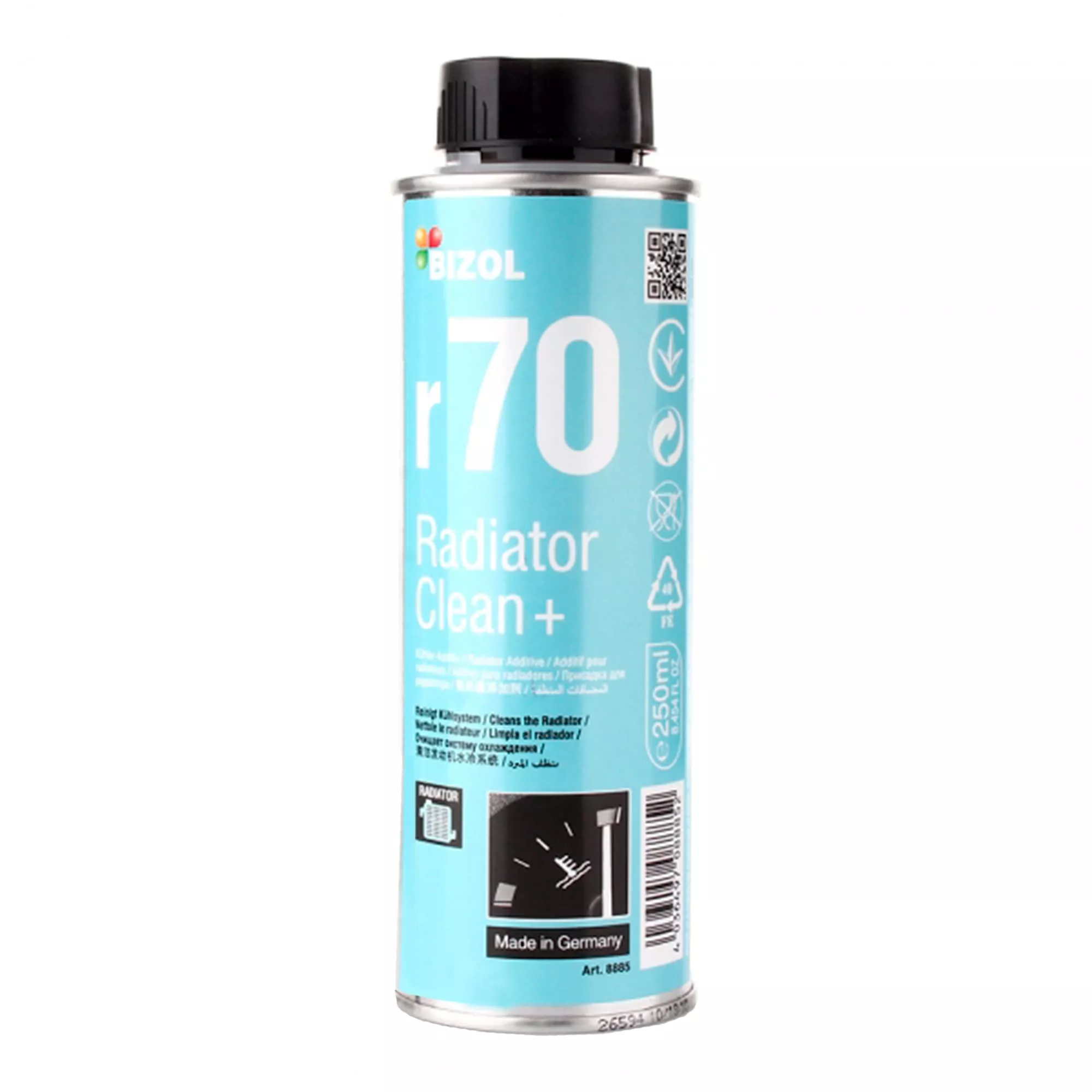 Промывка радиатора BIZOL Radiator Clean очиститель системы охлаждения + r70 0,25 л (B98885)