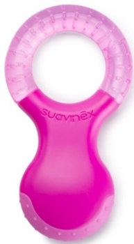 Прорезыватель Suavinex, с пузырьками, розовый (400267/4)