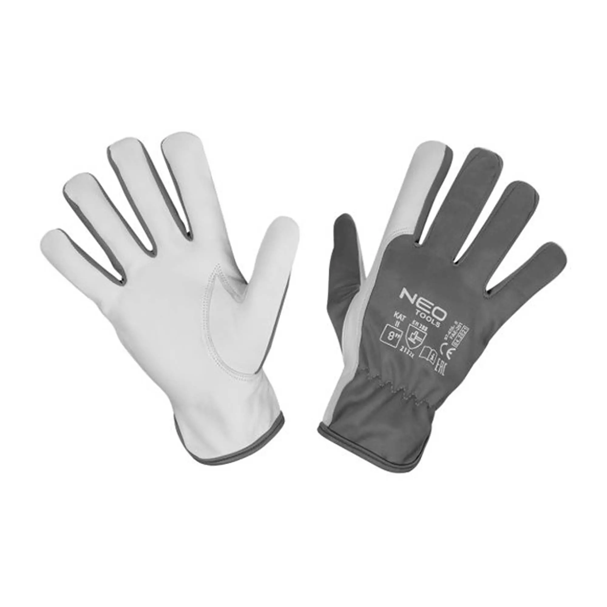 Робочі рукавички NEO TOOLS, 2122X, козяча шкіра, розмір 8", CE (97-656-8)
