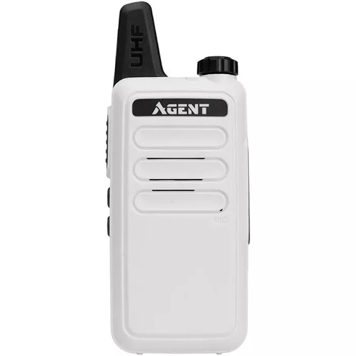 Рация Agent AR-T7 (2W, UHF, 400-470 MHz, до 10 км, 16 каналов, АКБ), белая (285-1012_white) Рация Agent AR-T7 (2W, UHF, 400-470 MHz, до 10 км, 16 каналов, АКБ), белая (285-1012_white)