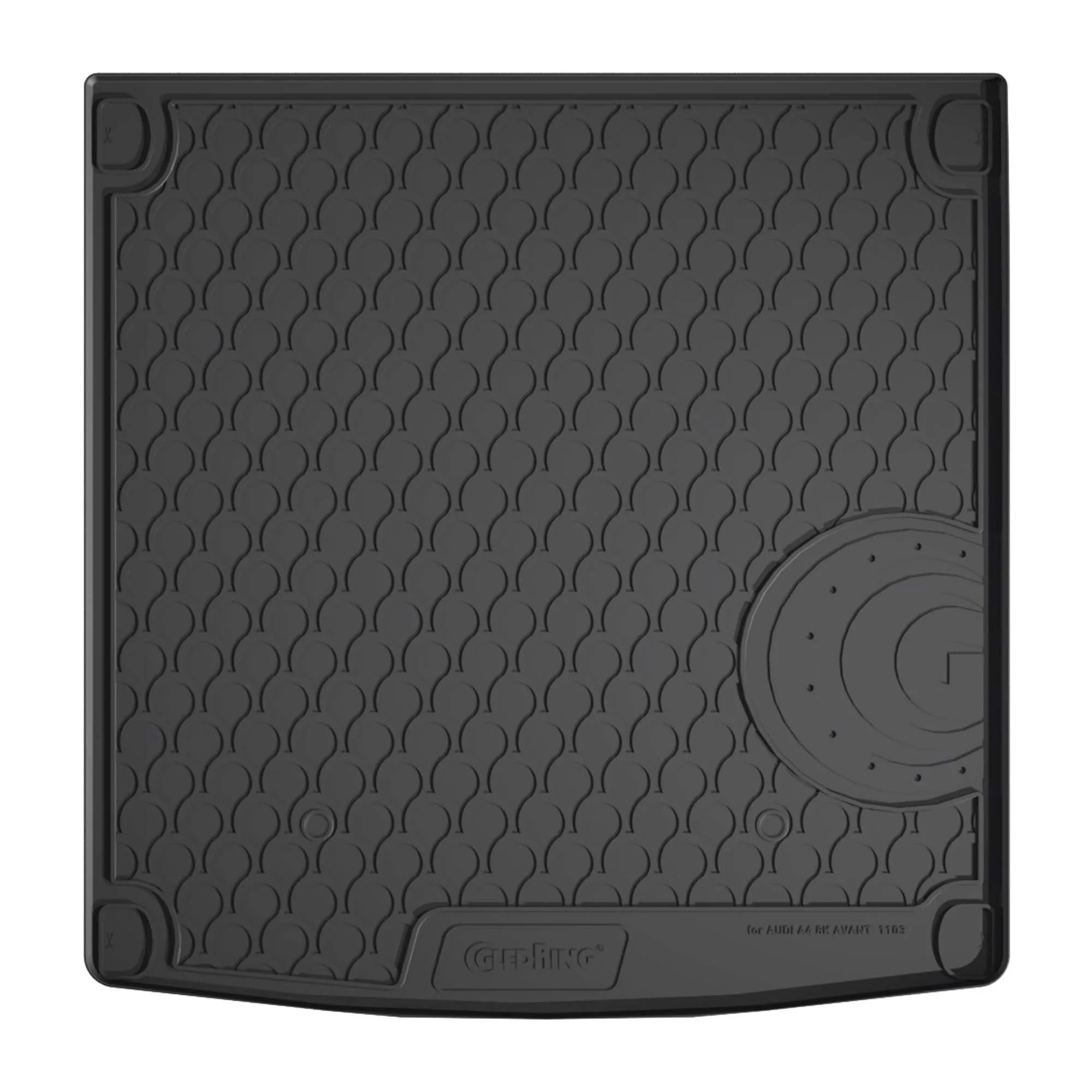 Резиновый коврик в багажник Gledring для Audi A4 Avant (mkIV) 2008-2016 (trunk) (GR 1103)