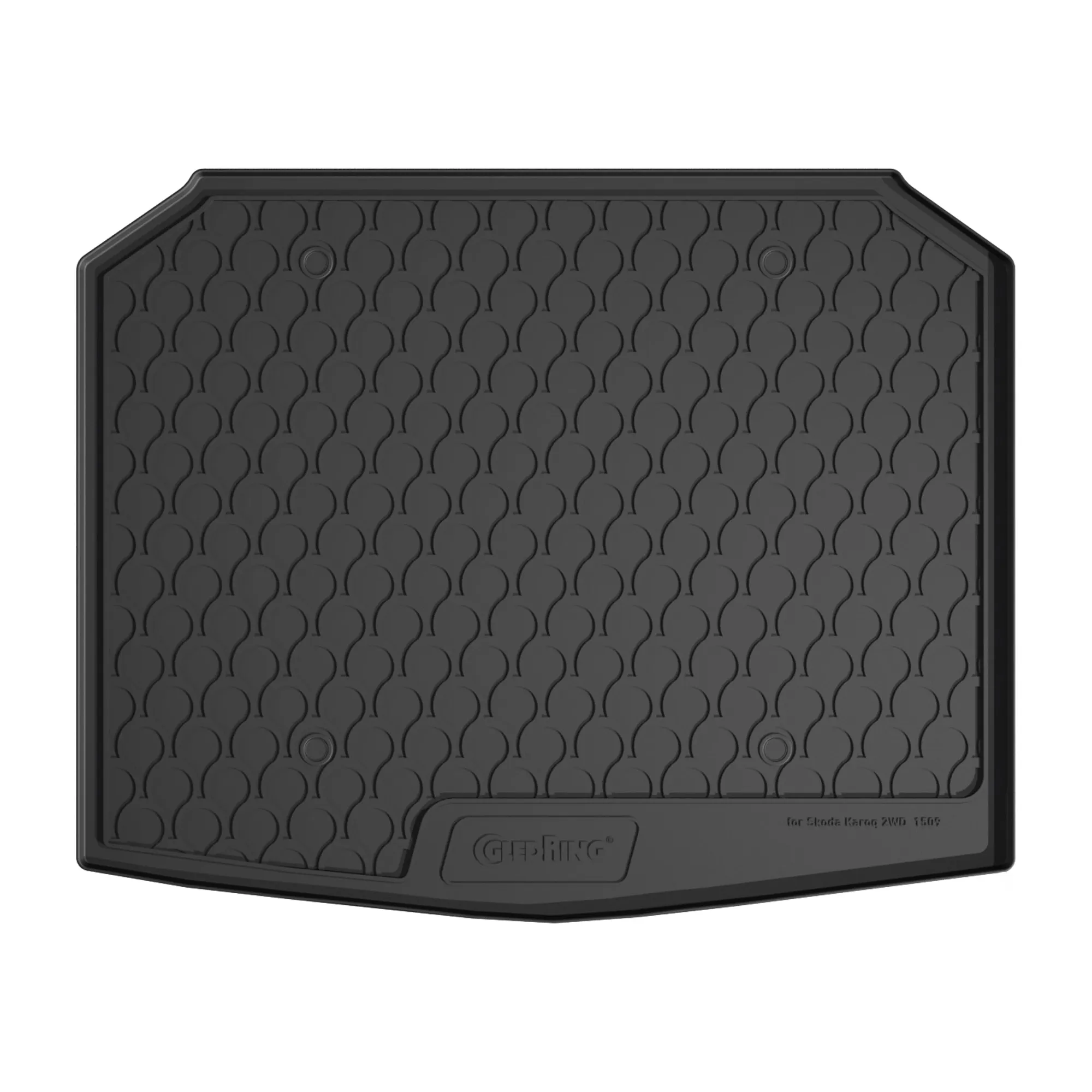 Резиновый коврик в багажник Gledring для Skoda Karoq 2017-> (trunk) (GR 1509)