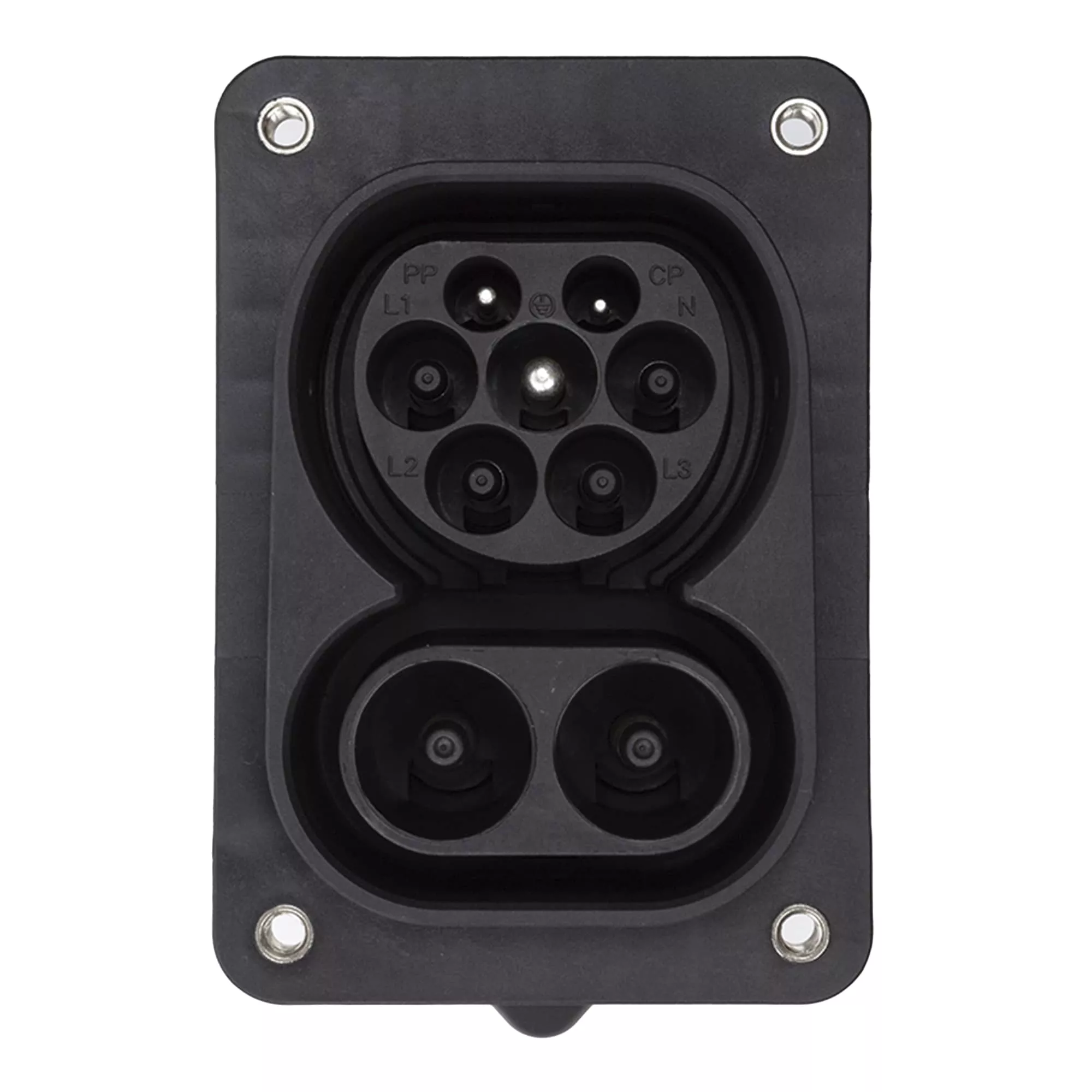 Розетка Duosida для электромобилей CCS Combo 2 (Male), 200A, 32A, 3-фазный (EV200436) Розетка Duosida для электромобилей CCS Combo 2 (Male), 200A, 32A, 3-фазный (EV200436)