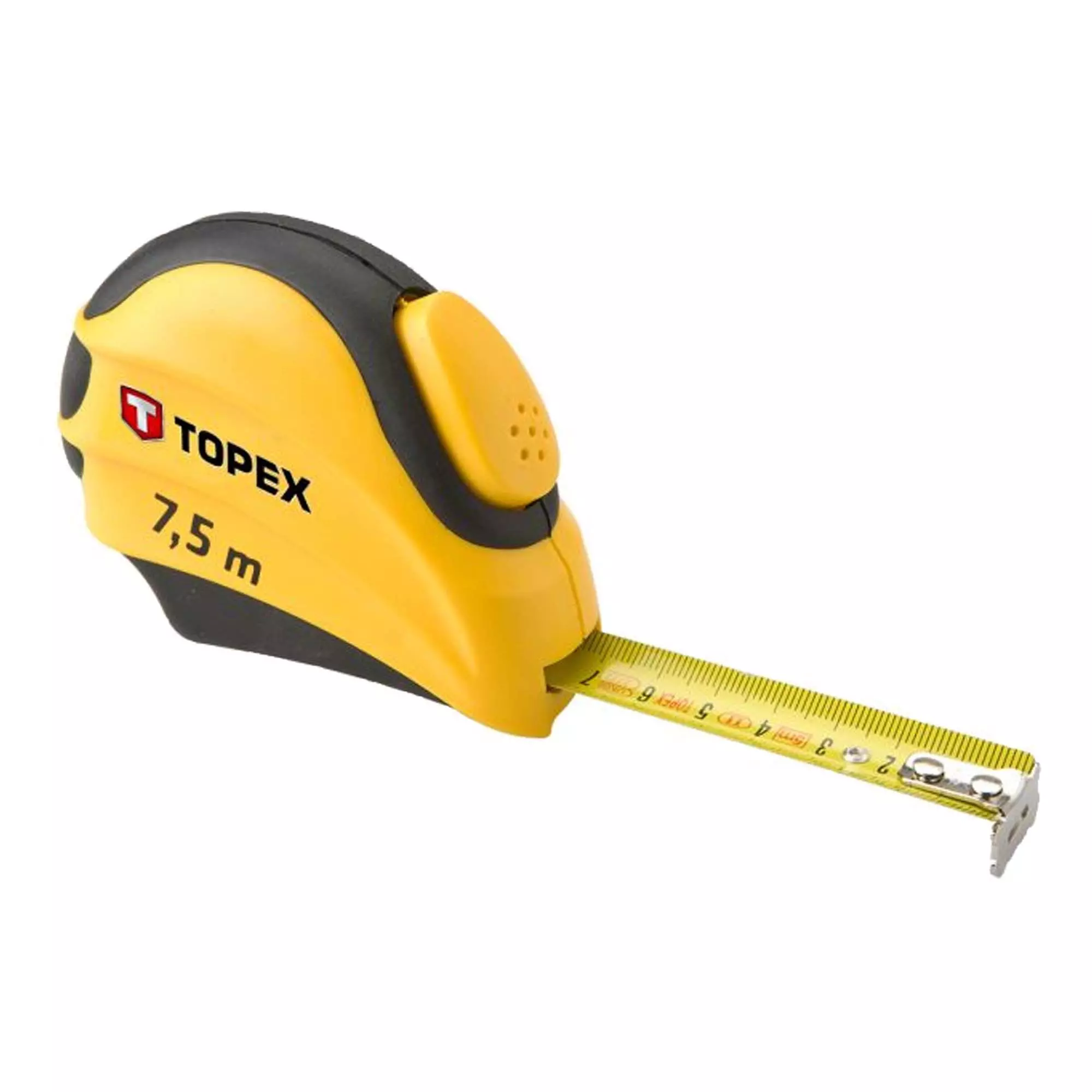 Рулетка TOPEX, стальная лента 7,5 м/25 мм (27C387) Рулетка TOPEX, стальная лента 7,5 м/25 мм (27C387)