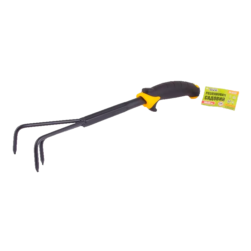 Рыхлитель садовый MASTER TOOL с пластиковой ручкой и TPR покрытием 385*60 мм (14-6173) Рыхлитель садовый MASTER TOOL с пластиковой ручкой и TPR покрытием 385*60 мм (14-6173)