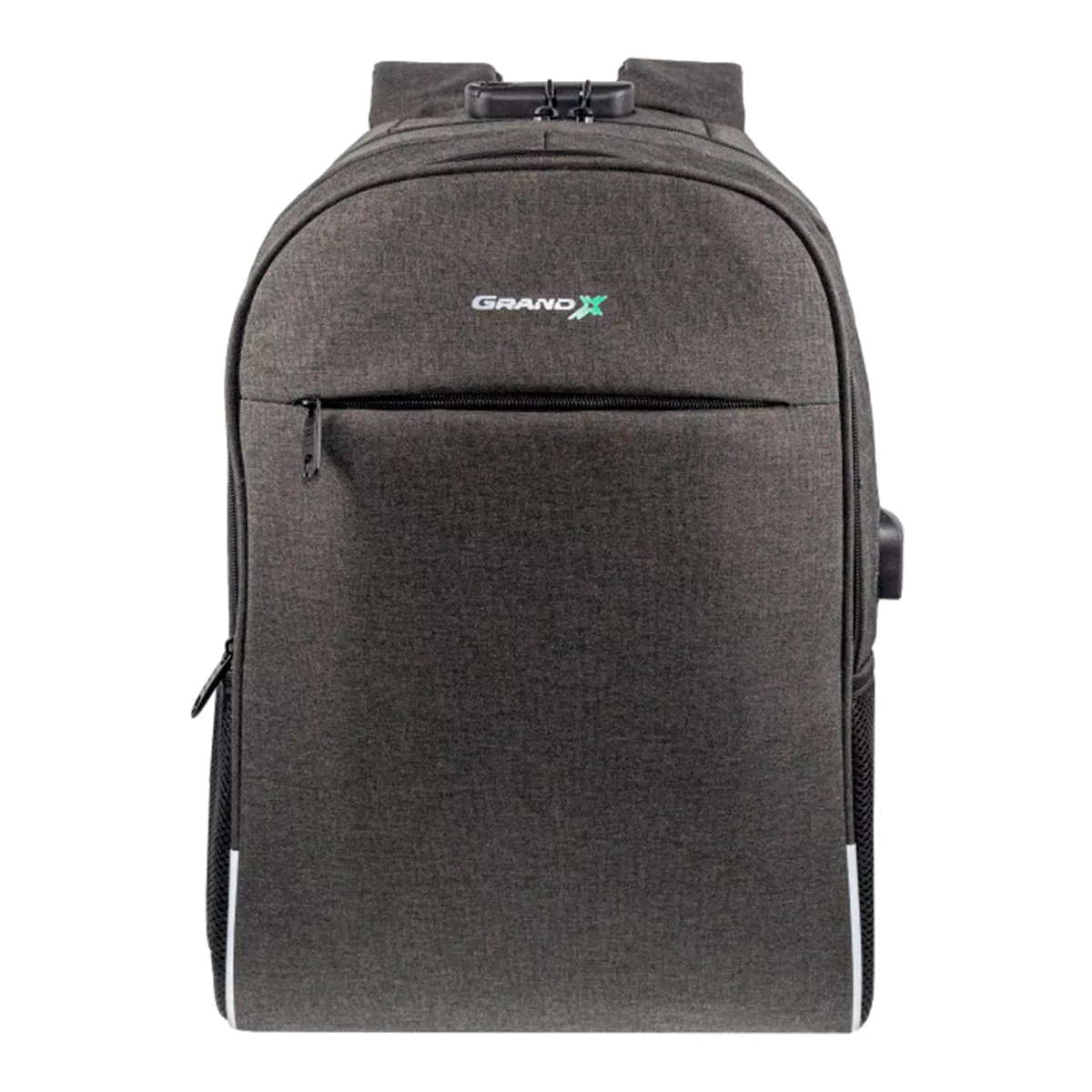 Рюкзак для ноутбука Grand-X 15,6 ", 2 відділення, кодовий замок Grey (RS-425G)