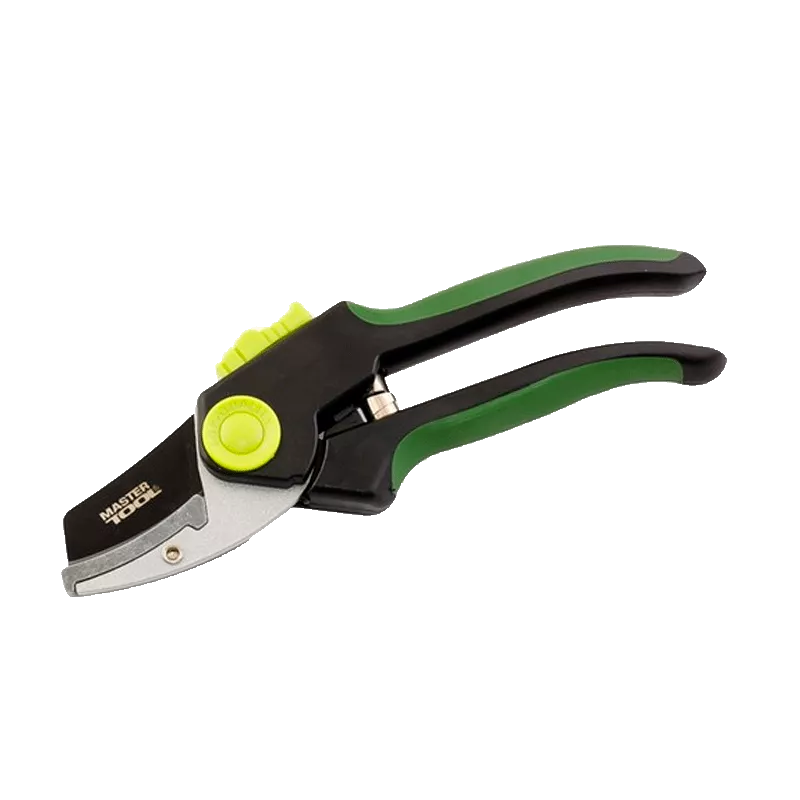 Секатор садовый 200 мм, ручки ABS+TPR, лезвие Mn65+ТЕФЛОН, наковальня MASTER TOOL (14-6124) Секатор садовый 200 мм, ручки ABS+TPR, лезвие Mn65+ТЕФЛОН, наковальня MASTER TOOL (14-6124)
