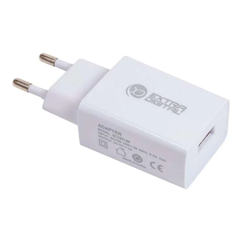 Сетевое зарядное устройство Extra Digital 220V 5V 2A (SC230198) Сетевое зарядное устройство Extra Digital 220V 5V 2A (SC230198)