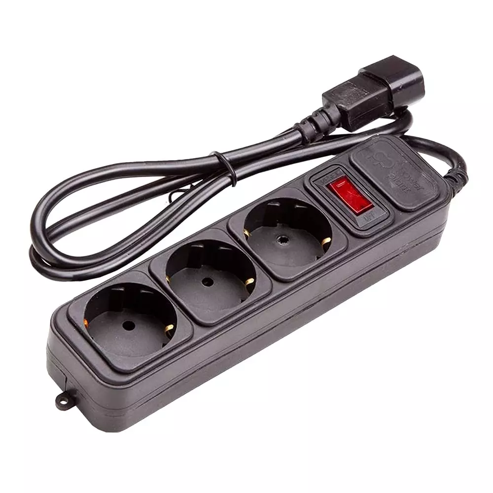 Сетевой фильтр Power Plant 1 м 3x1.5мм2 10А (PPUA10M10S3)