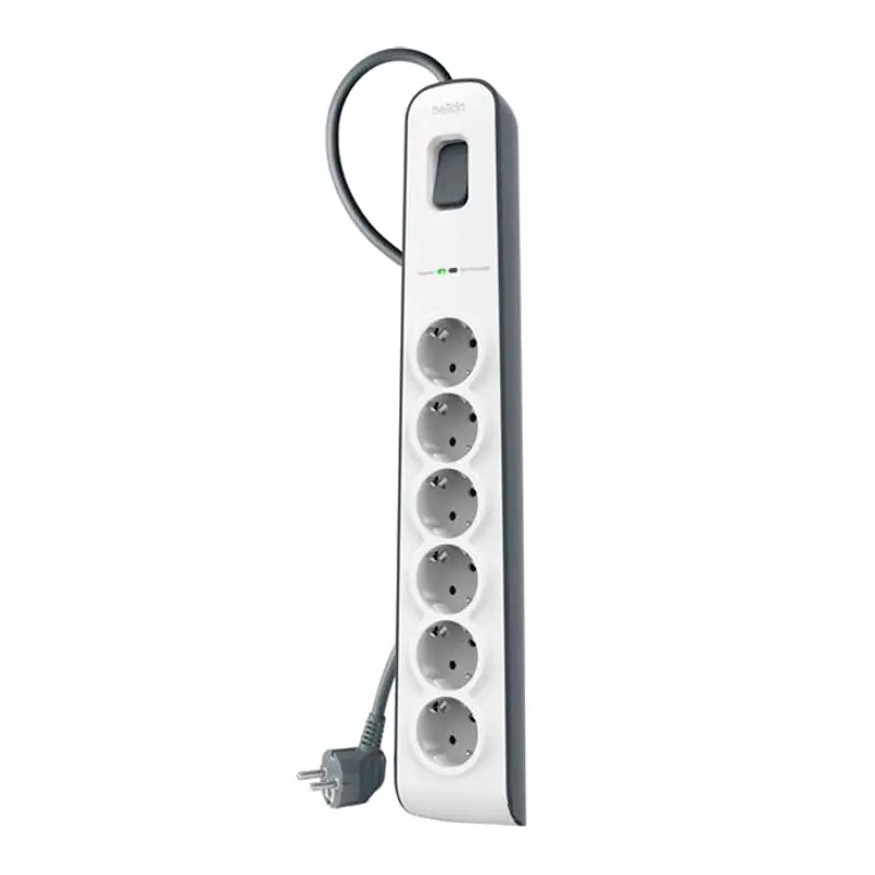 Сетевой фильтр-удлинитель Belkin 6хSchuko 16А 2м (BSV603vf2M) Сетевой фильтр-удлинитель Belkin 6хSchuko 16А 2м (BSV603vf2M)